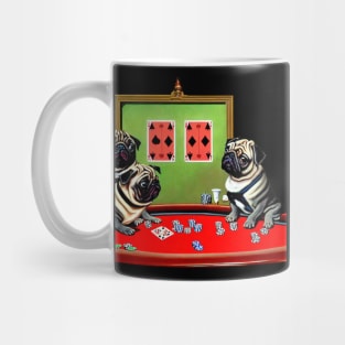 Pugs playing poker Mug